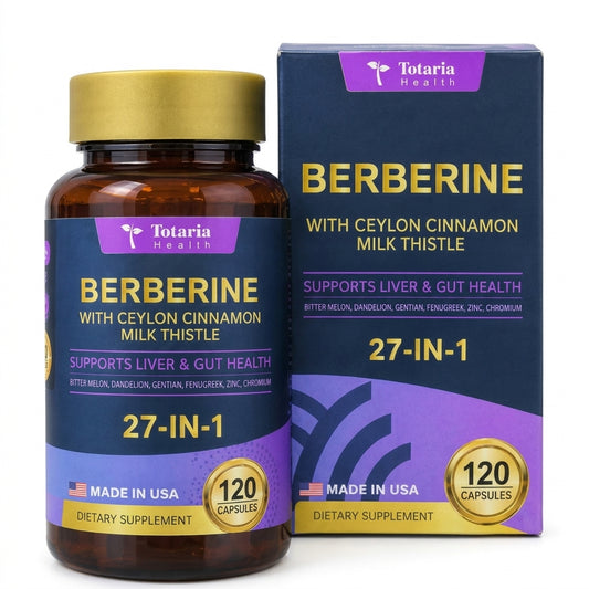Berberina 27 en 1 – Barriga Plana y Azúcar Bajo Control (120 Cápsulas)