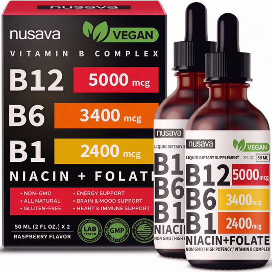 Vitamina B12 B6 B1 Duo Pack - Más energía y mejor enfoque mental